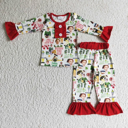 Red Ruffle Elf Set