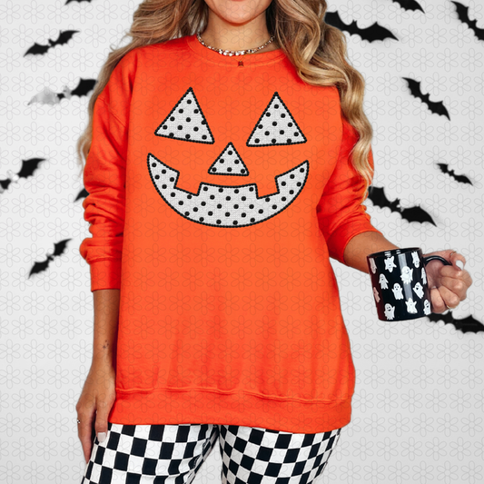 Polka Dot Pumpkin Sweatshirt