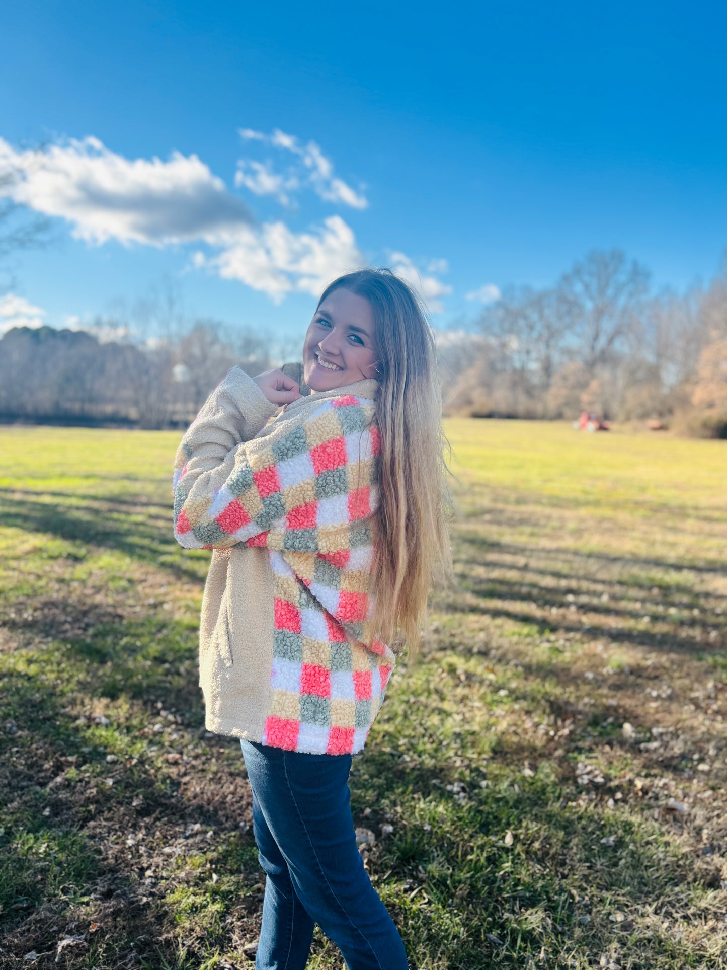 Colorful Check Shacket