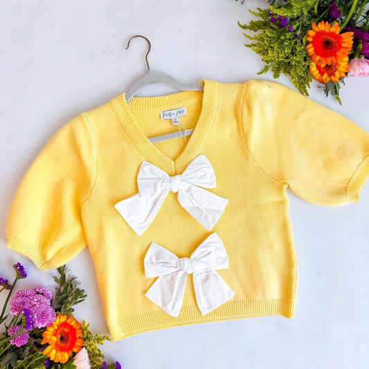 Yellow Bow Top