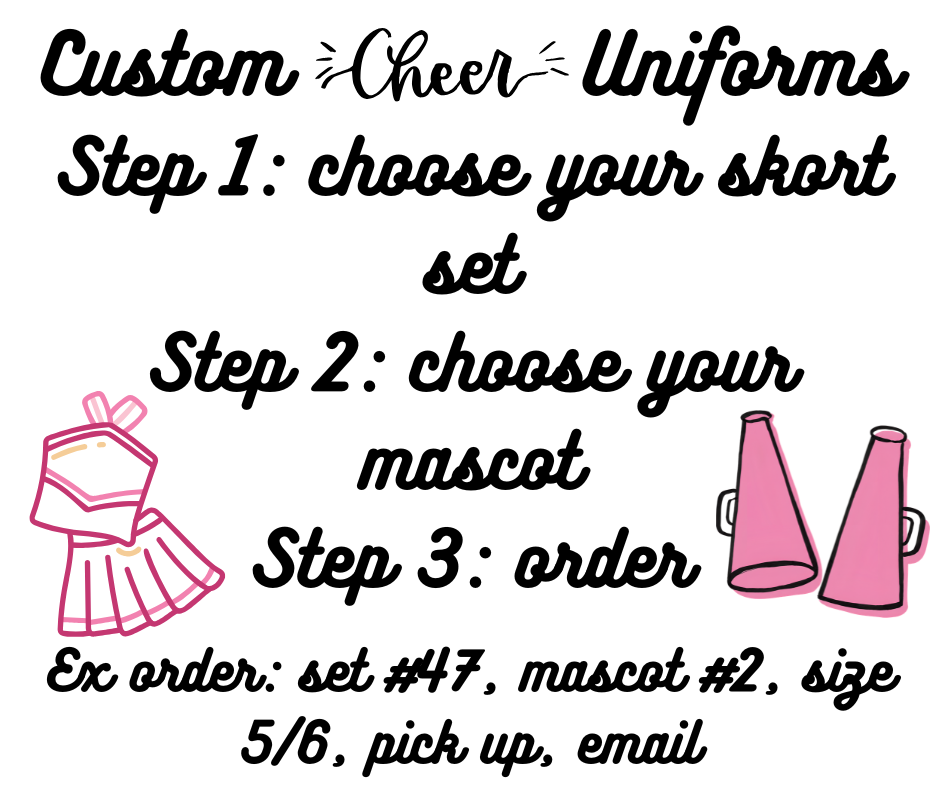 Custom Cheer Uniform Preorder