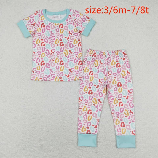 Colorful Cheetah Print Pajama Set