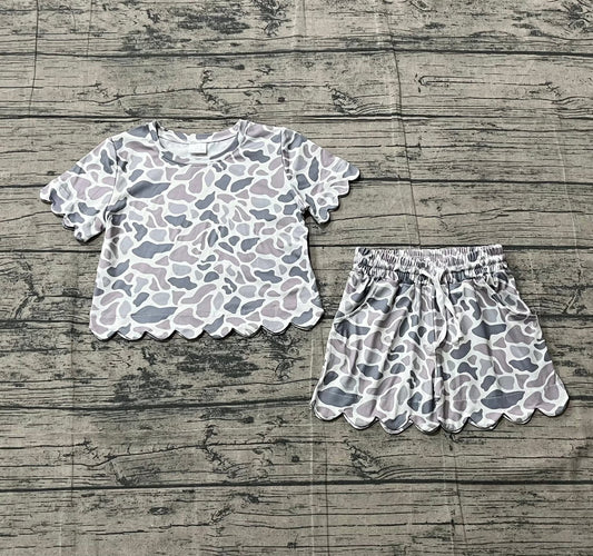 Grey Camo Scallop Set
