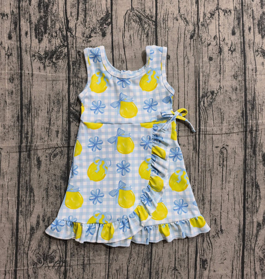 Blue Lemon Gingham Skort Dress