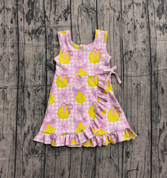 Pink Lemon Gingham Skort Dress
