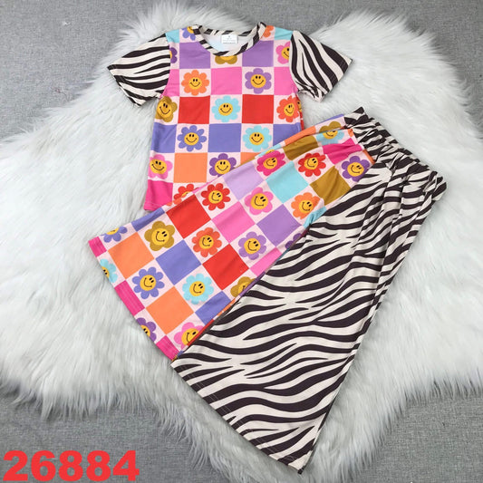 Retro Smiley Zebra Set