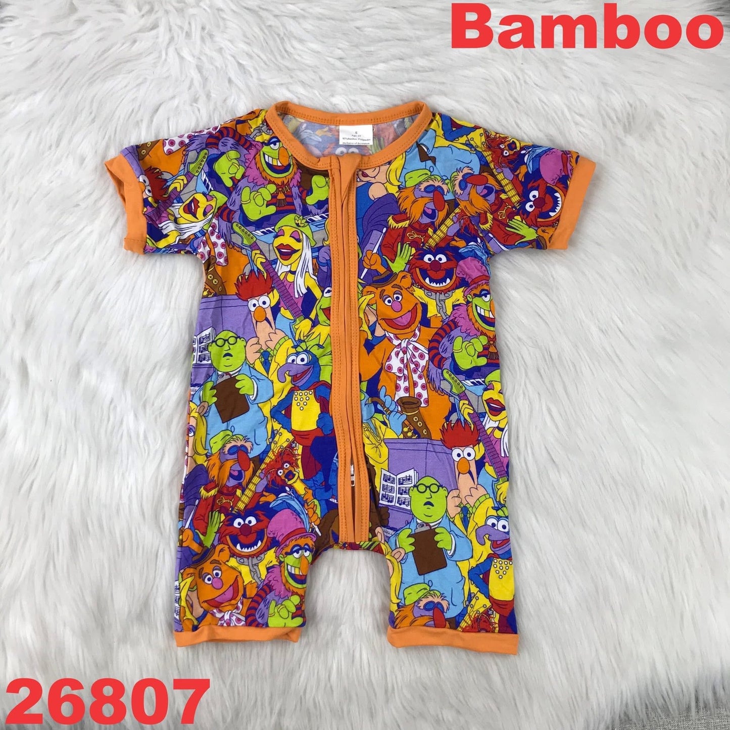 Orange Character Shortie Bambo