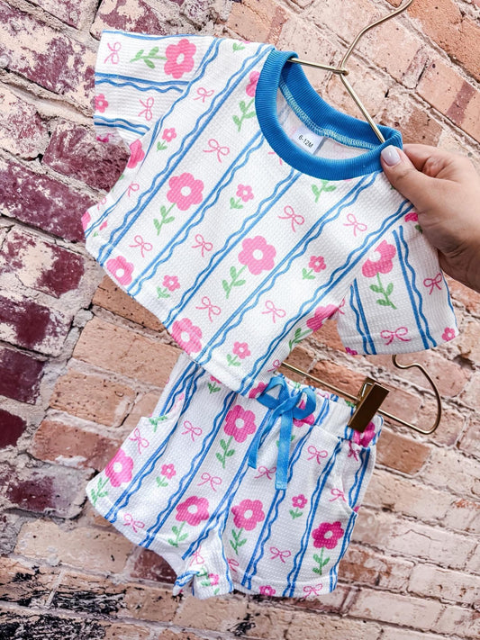 Spring Floral Bow Set