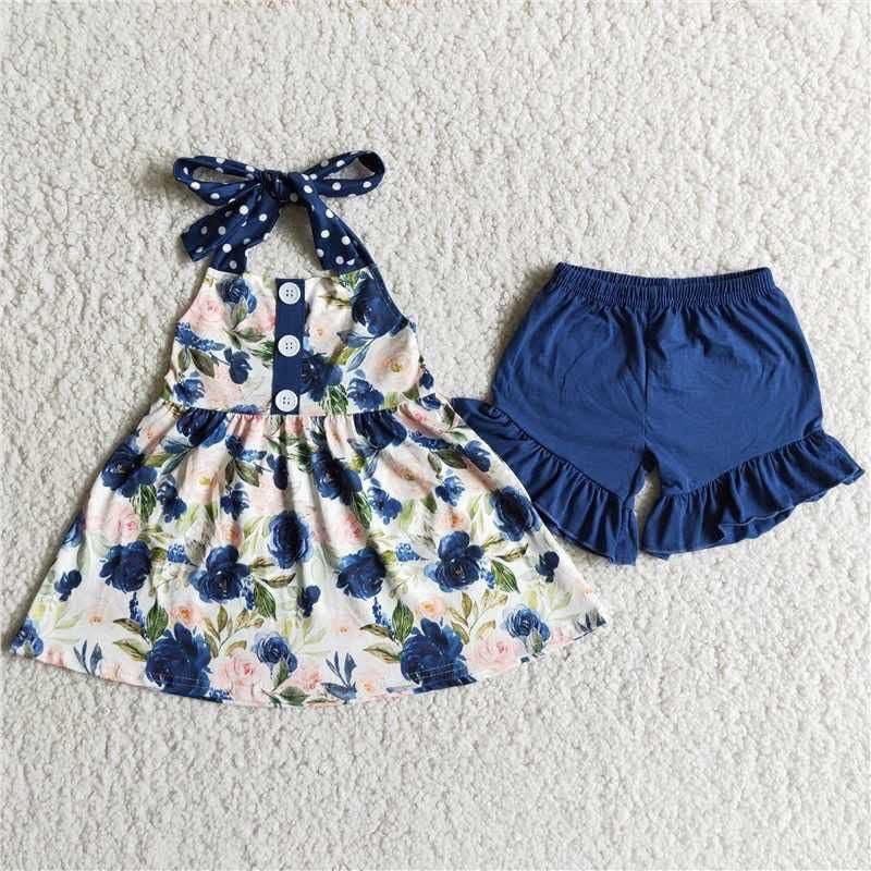 Blue Floral Set