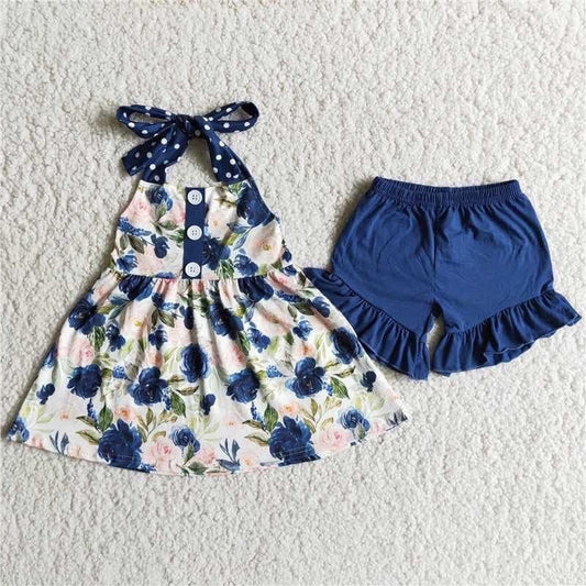 Blue Floral Set