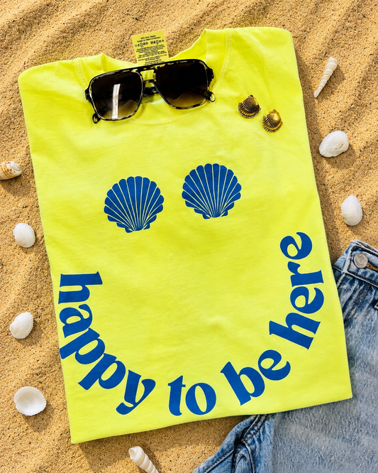 Happy To Be Here Shells Tee