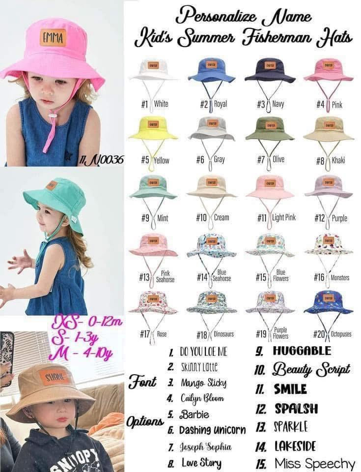 Personalized Bucket Hats