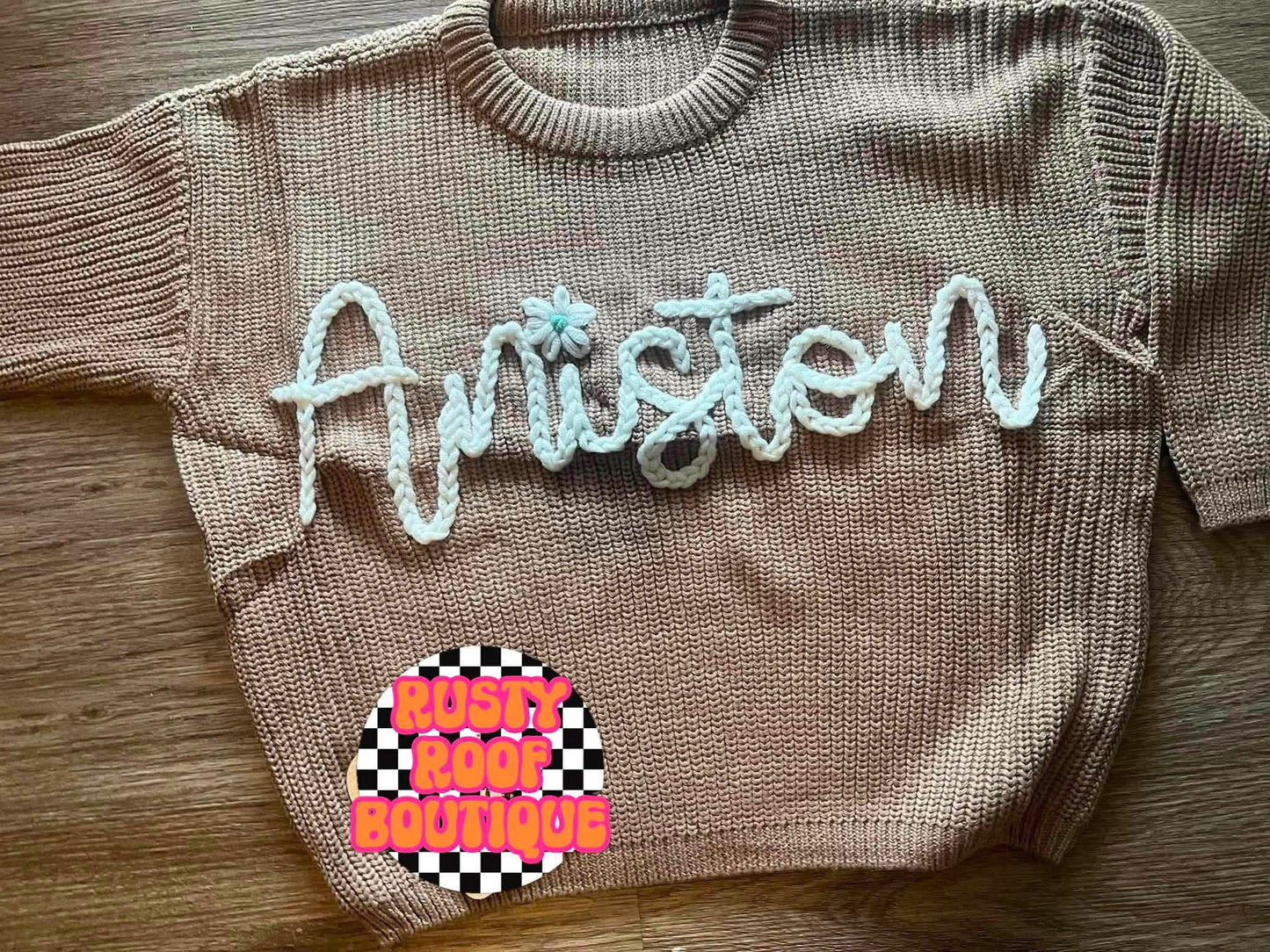 Hand Embroidery Name Sweaters