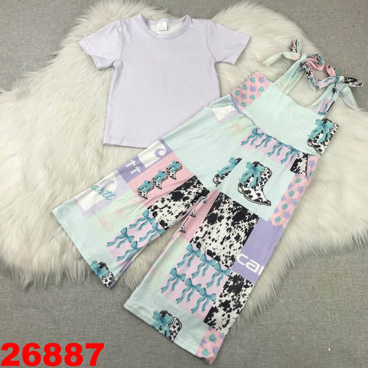 Western Hartt Girl Overall Set
