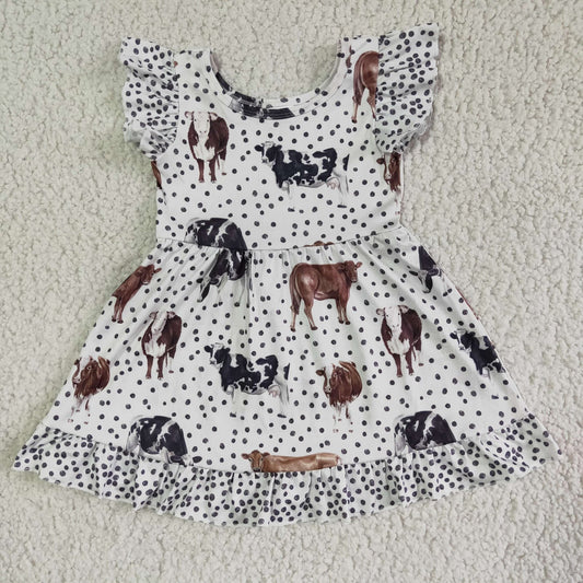 Cow Dotted Dress