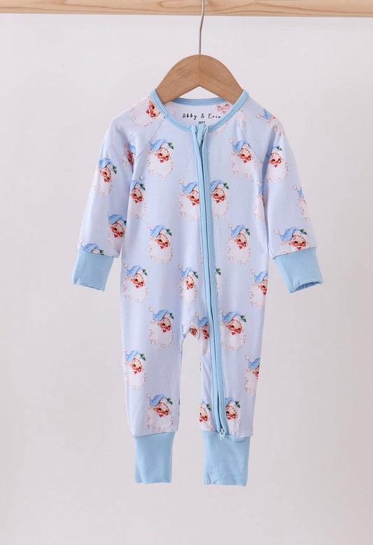 Bamboo Blue Santa Zippy