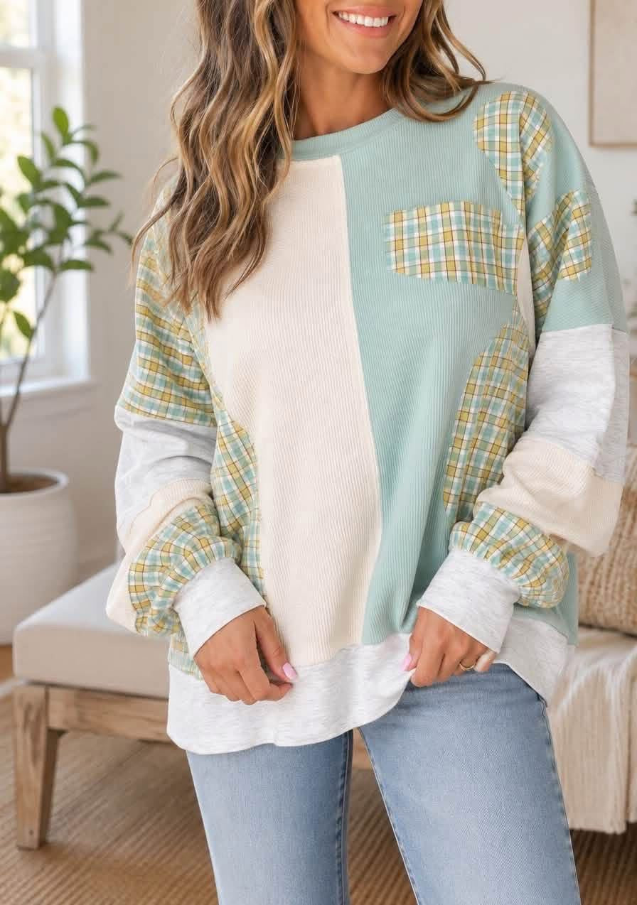 Flower Colorblock Top Preorder