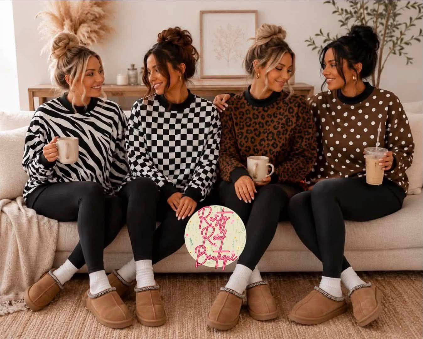 The It Girl Printed Mocknecks Preorder