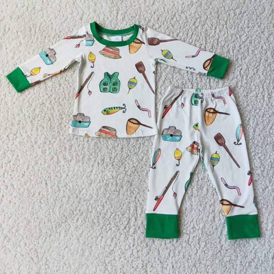 Boy Green Fishing Set