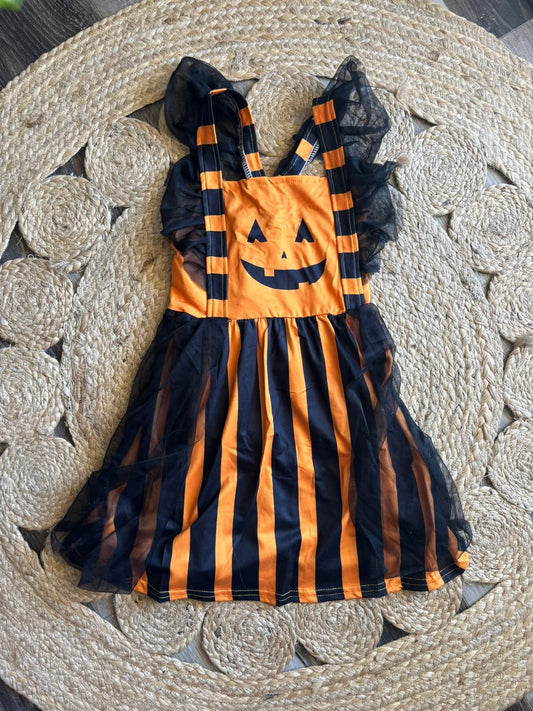 4T Pumpkin Tulle Dress