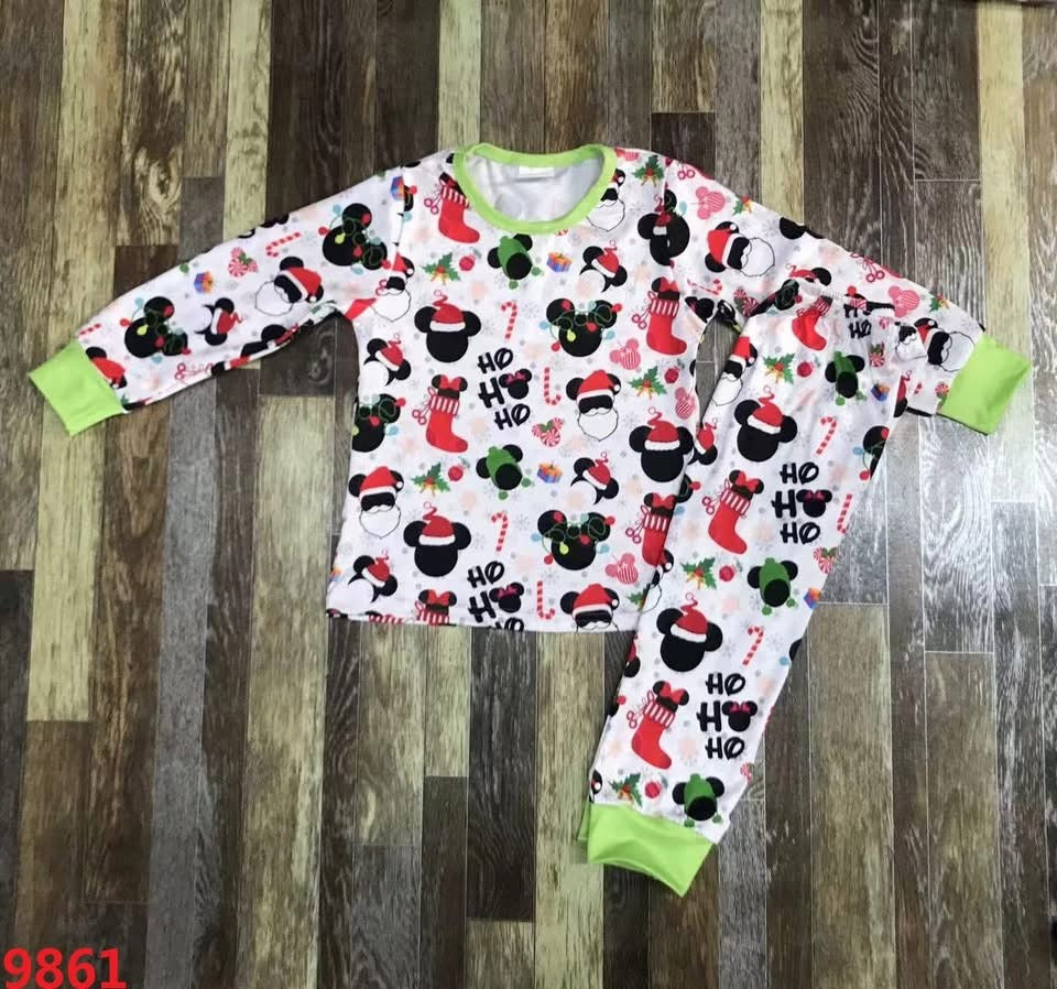 HoHoHo Mouse Christmas Pajama Set