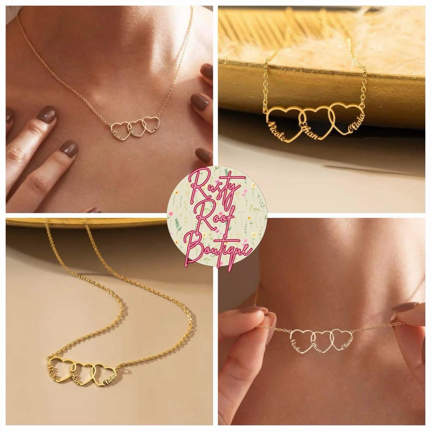 Linked Heart Necklace