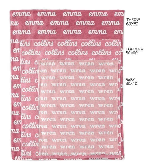 Custom Name Blankets
