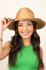 Taupe Straw Hat