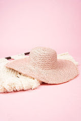 Blush Straw Hat