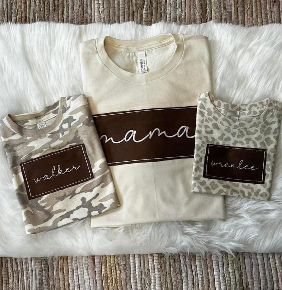 Embroidered Name Patch Tee Preorder