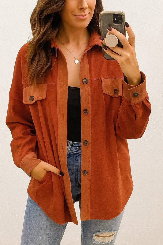 Orange Rust Shacket