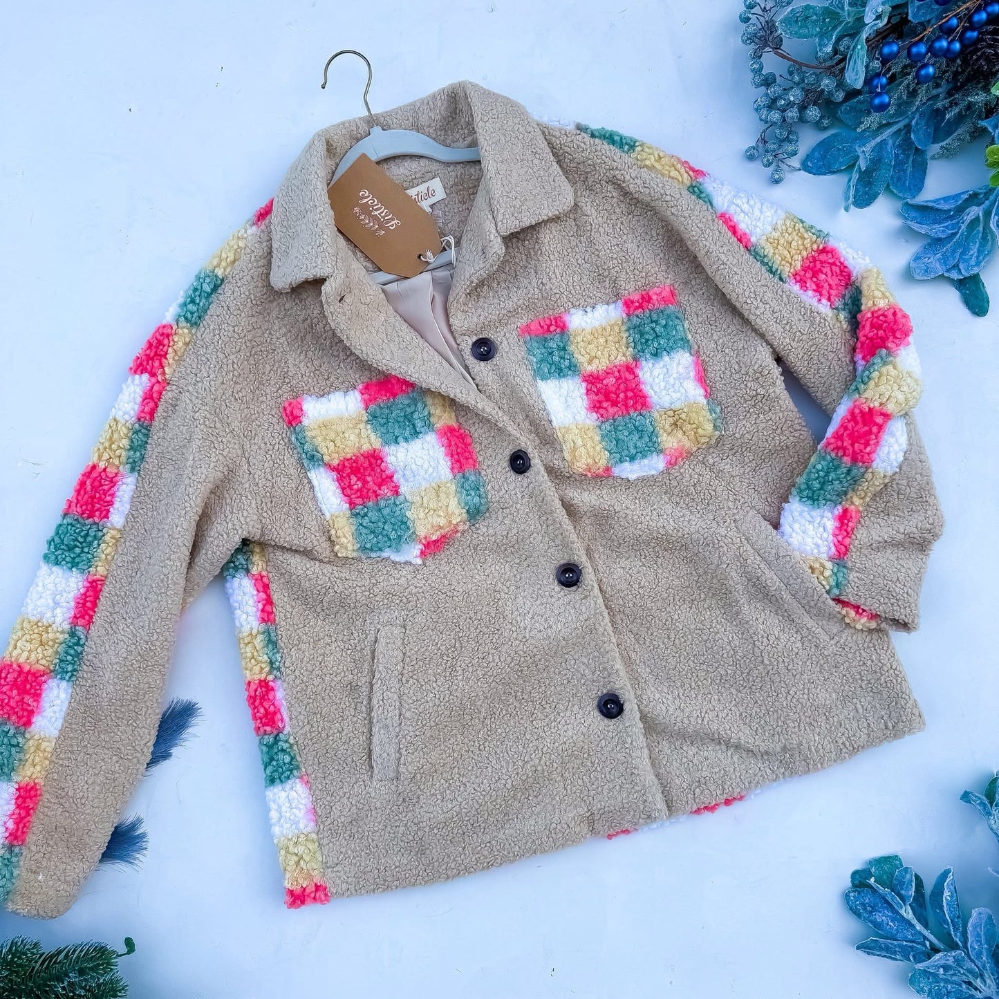 Colorful Check Shacket