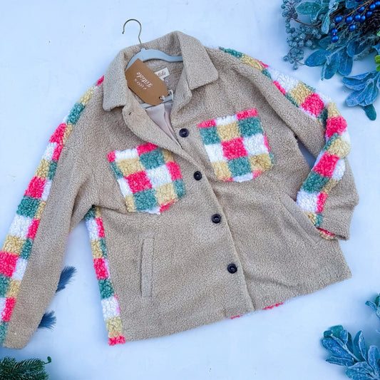 Colorful Check Shacket