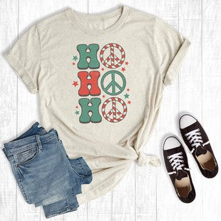 Retro Vintage HoHoHo Christmas Tee