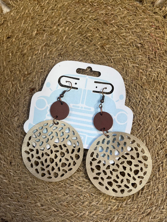 Brown Dangle Earrings