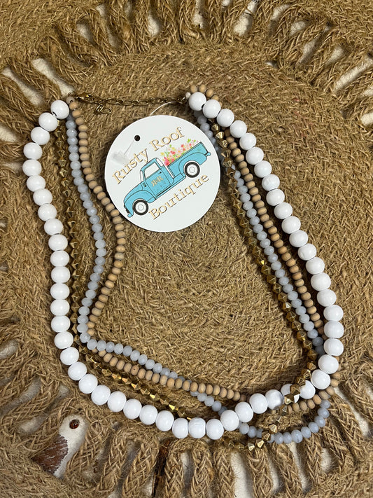 Multi Strand Beaded Necklace