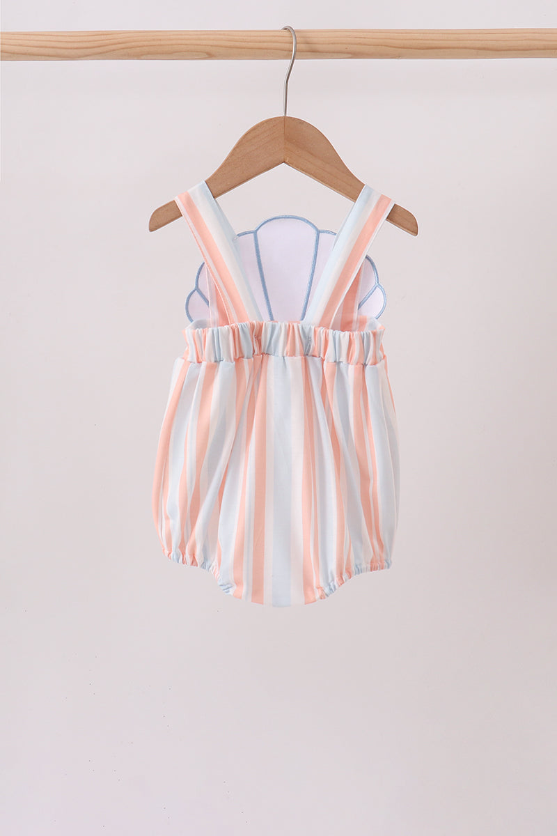 Seashell Stripe Appliqué Bubble
