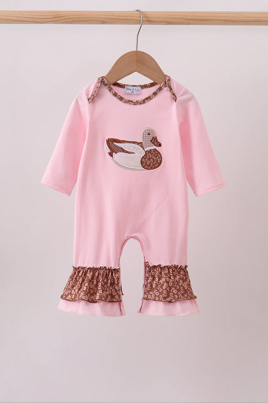 Pink Mallard Applique Romper