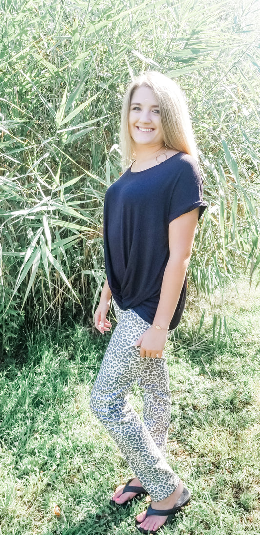 Leopard Skinny Jeans