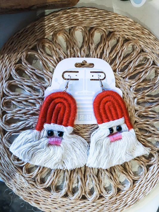 Boho Santa Clause Earrings