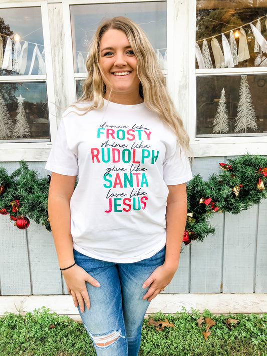 Dance Like Frosty Christmas Graphic Tee